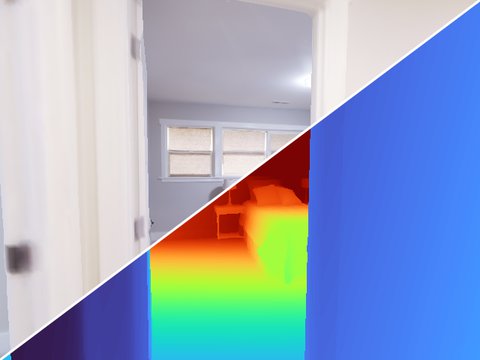 Apartment-0, agent 4: RGB and depth