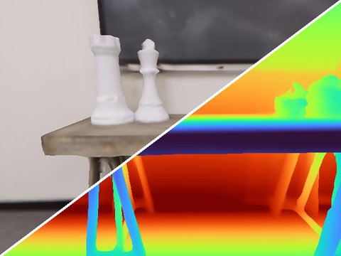 Apartment-1, agent 1: RGB and depth
