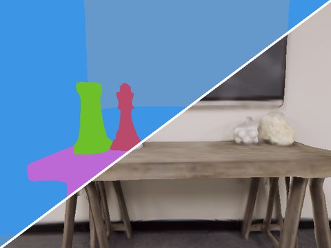 Apartment-1, agent 2: semantic and RGB