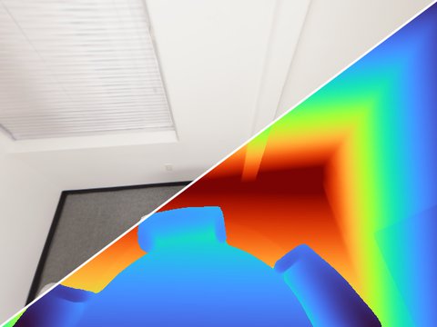 Apartment-2, agent 1: RGB and depth