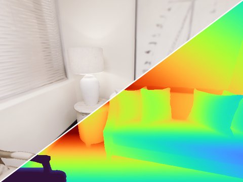 Apartment-2, agent 2: RGB and depth