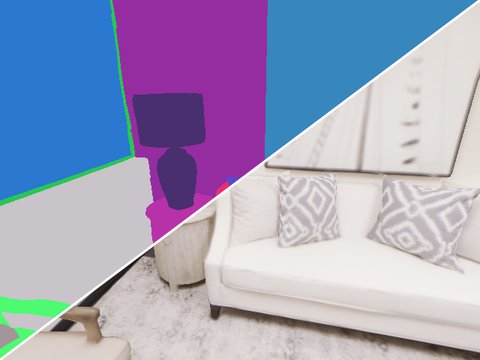 Apartment-2, agent 2: semantic and RGB