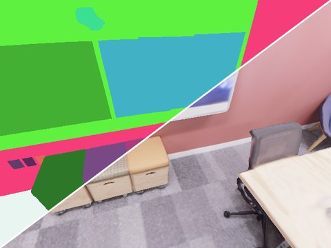 Office-2, agent 1: semantic and RGB